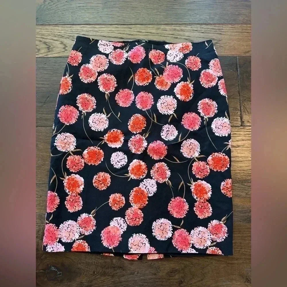 Talbots Floral Pencil Shirt- 4 petite